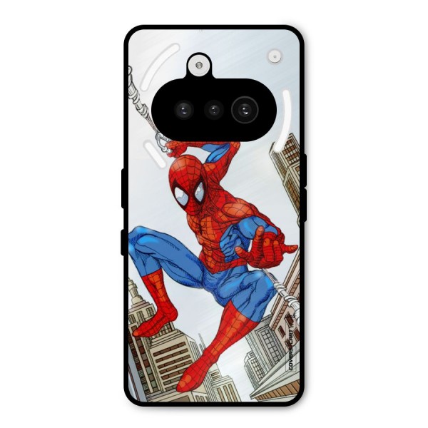 Comic Spider Man Metal Back Case for Nothing Phone 3a