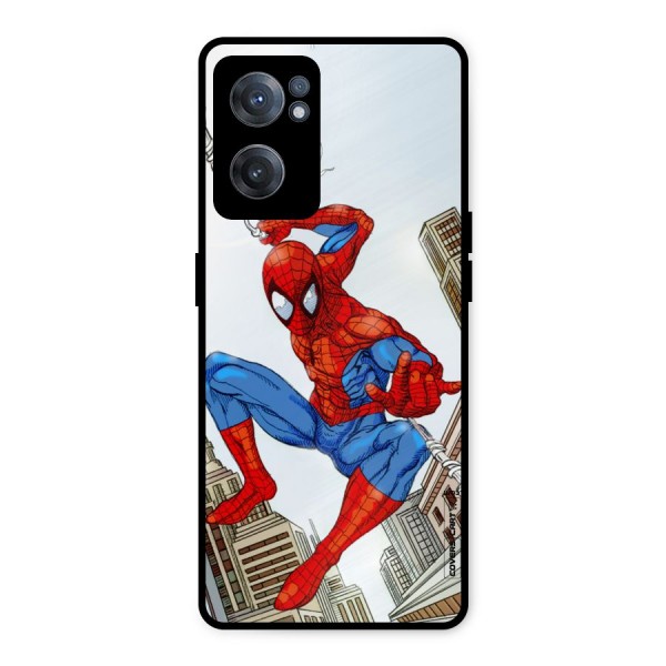 Comic Spider Man Metal Back Case for OnePlus Nord CE 2 5G