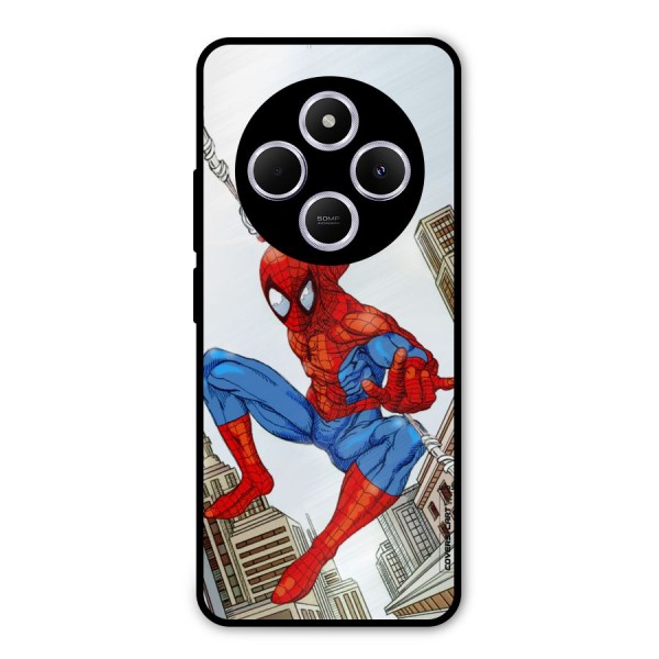 Comic Spider Man Metal Back Case for Poco C75 5G