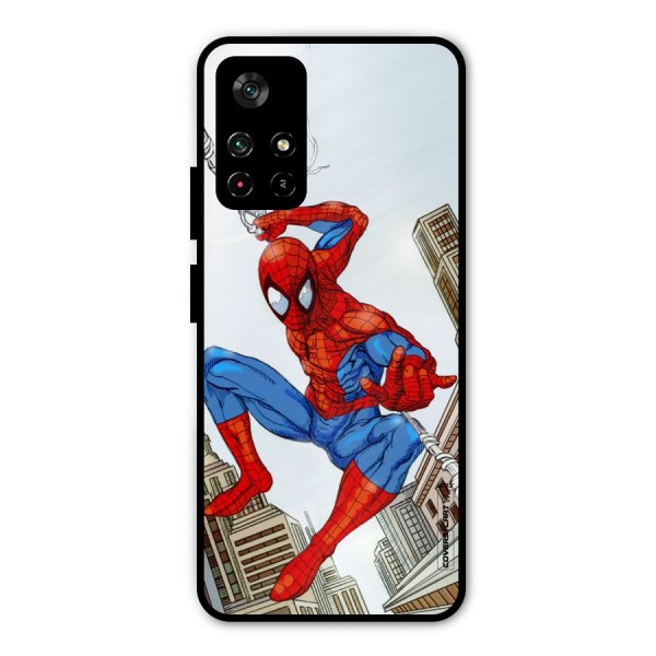 Comic Spider Man Metal Back Case for Poco M4 Pro 5G