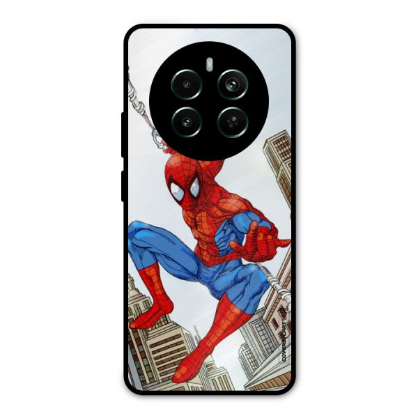 Comic Spider Man Metal Back Case for Realme 12 Pro Plus