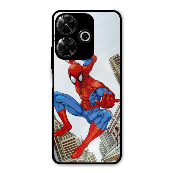 Comic Spider Man Metal Back Case for Redmi 13 5G