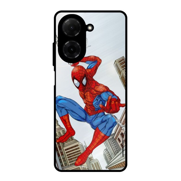 Comic Spider Man Metal Back Case for Redmi A5 4G