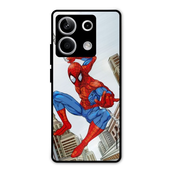 Comic Spider Man Metal Back Case for Redmi Note 13 5G