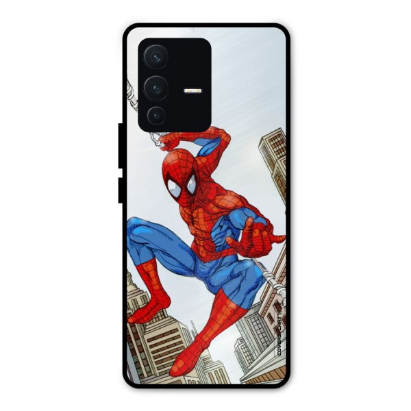 Comic Spider Man Metal Back Case for Vivo V23 Pro