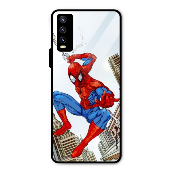 Comic Spider Man Metal Back Case for Vivo Y20i
