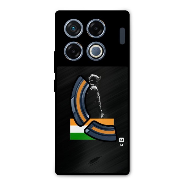 Commando Respect Metal Back Case for Infinix GT 20 Pro