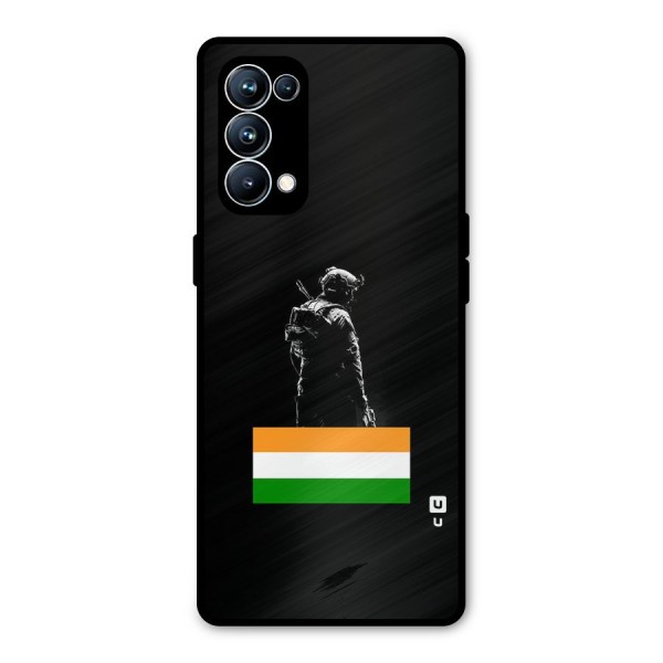 Commando Respect Metal Back Case for Oppo Reno5 Pro 5G