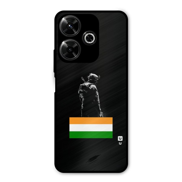 Commando Respect Metal Back Case for Poco M6 Plus