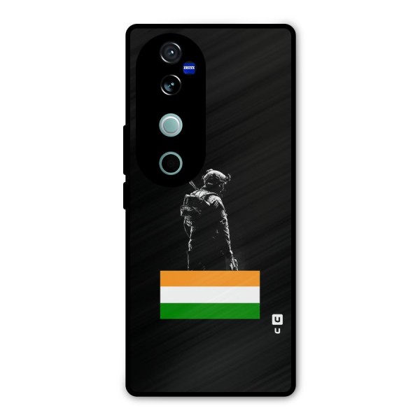 Commando Respect Metal Back Case for Vivo V40