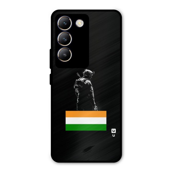 Commando Respect Metal Back Case for Vivo Y200e