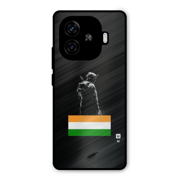 Commando Respect Metal Back Case for iQOO Z9 Turbo