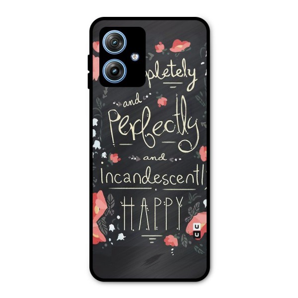 Completely Happy Metal Back Case for Moto G54