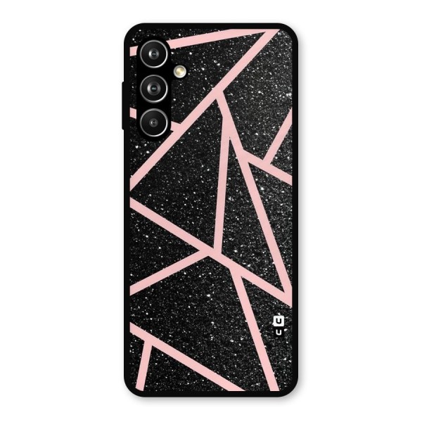 Concrete Black Pink Stripes Metal Back Case for Galaxy F54