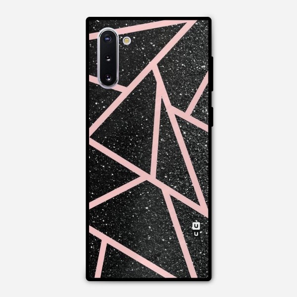Concrete Black Pink Stripes Metal Back Case for Galaxy Note 10