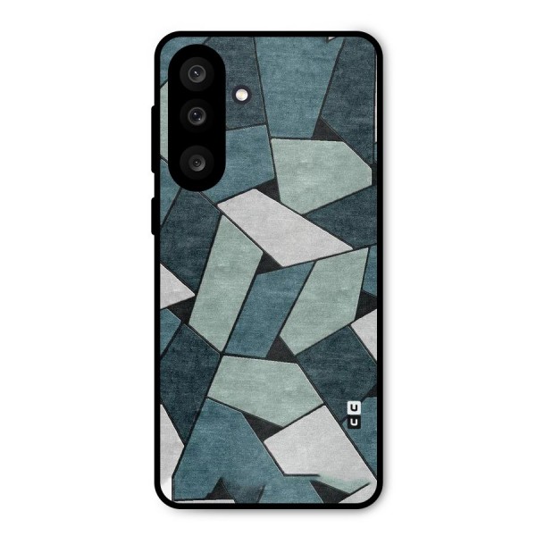 Concrete Green Abstract Metal Back Case for Galaxy M56