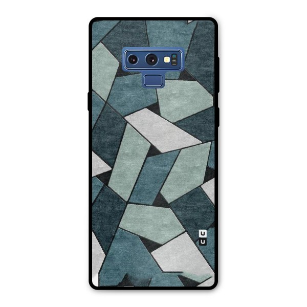 Concrete Green Abstract Metal Back Case for Galaxy Note 9