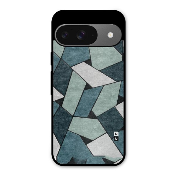 Concrete Green Abstract Metal Back Case for Google Pixel 9