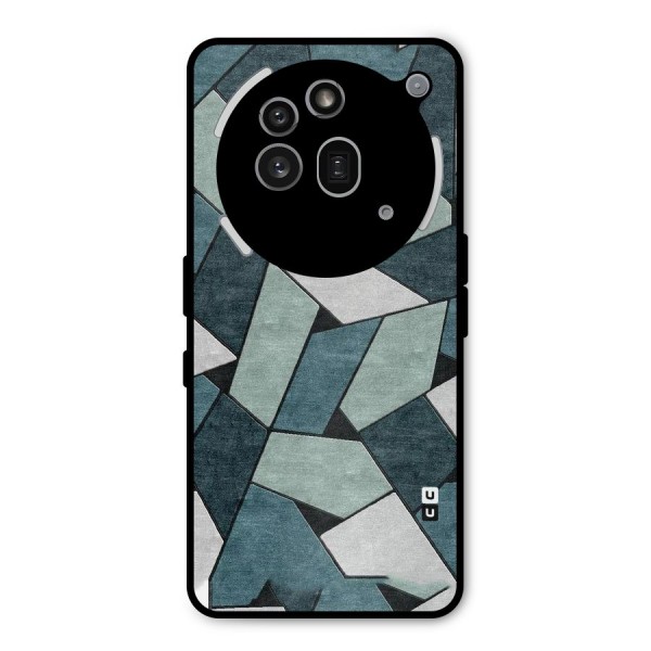Concrete Green Abstract Metal Back Case for Nothing Phone 3a Pro