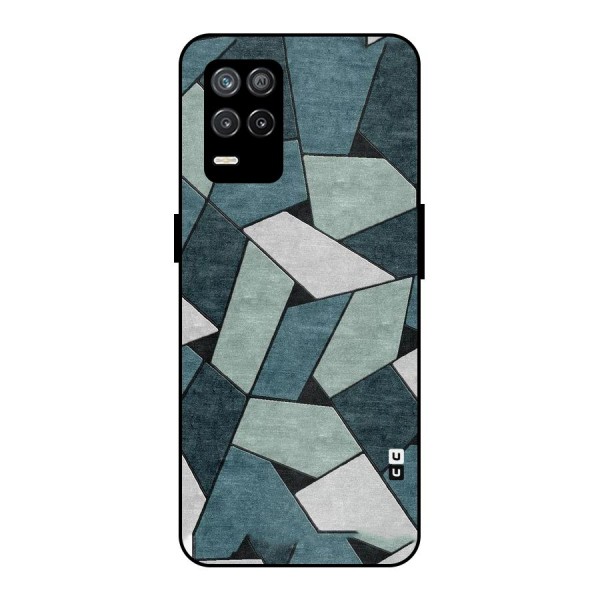Concrete Green Abstract Metal Back Case for Realme 9 5G