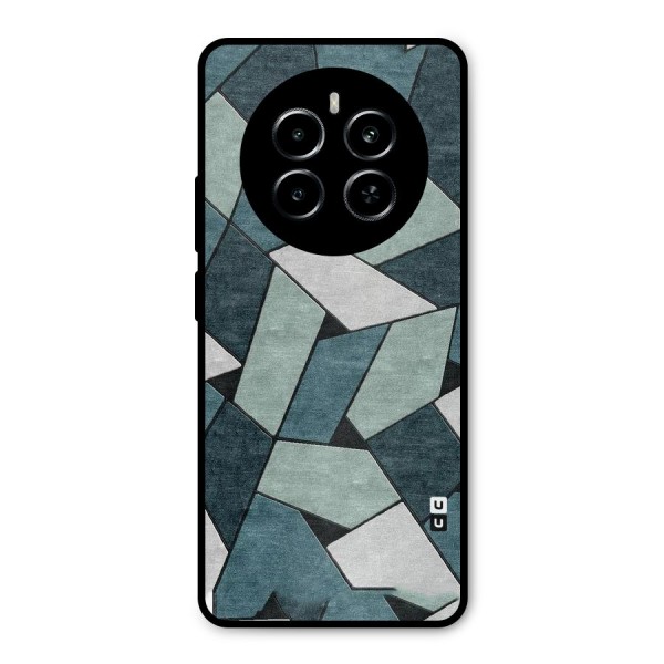 Concrete Green Abstract Metal Back Case for Realme P1