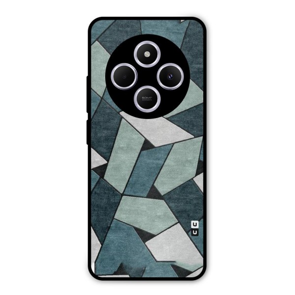 Concrete Green Abstract Metal Back Case for Redmi A4