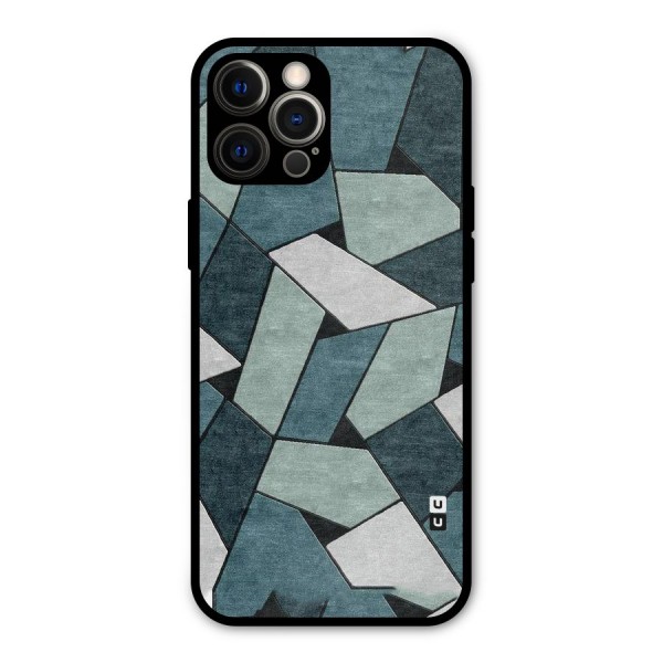Concrete Green Abstract Metal Back Case for iPhone 12 Pro Max