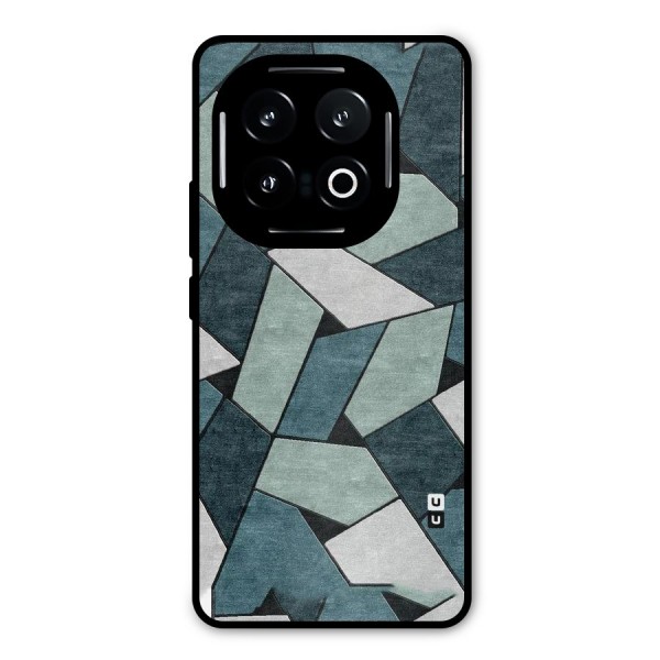 Concrete Green Abstract Metal Back Case for iQOO 13