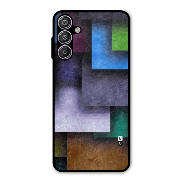Concrete Squares Metal Back Case for Galaxy F15