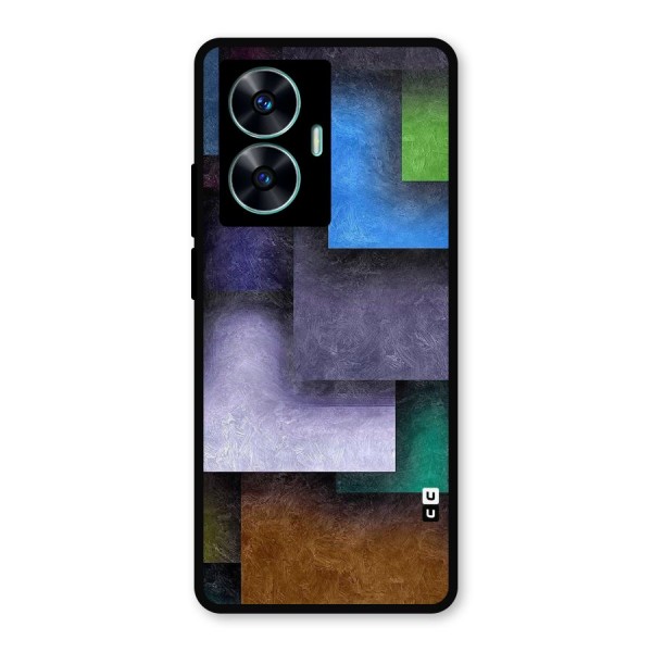 Concrete Squares Metal Back Case for Realme C55