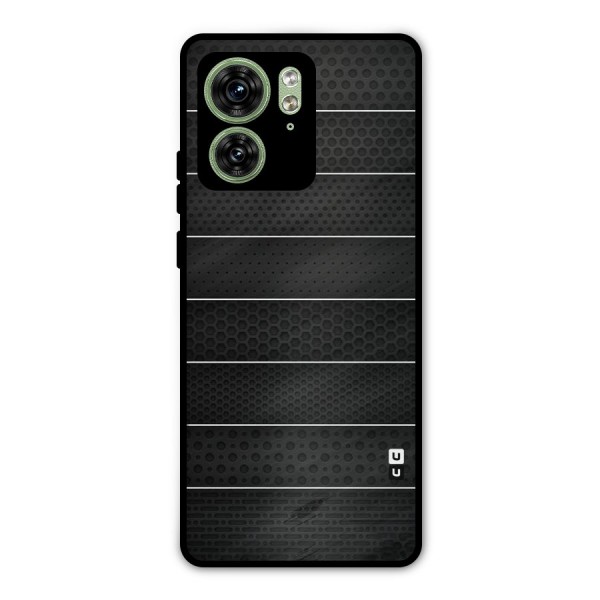 Concrete Stripes Metal Back Case for Motorola Edge 40 5G