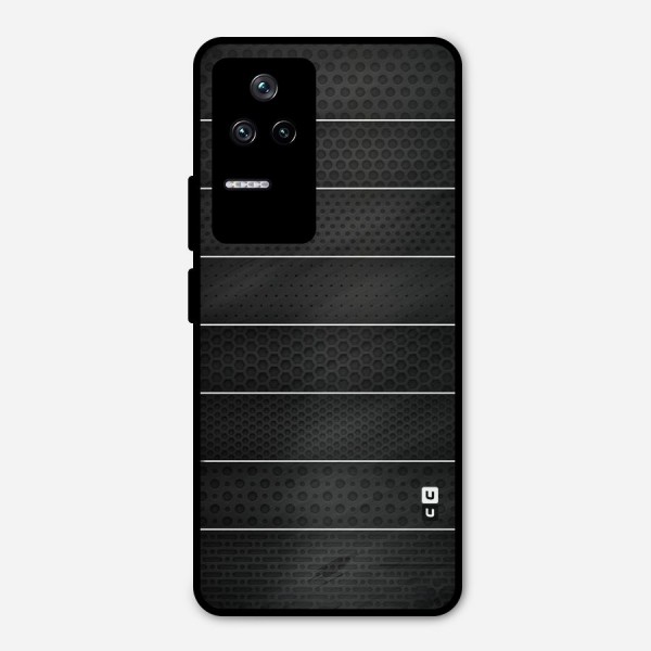 Concrete Stripes Metal Back Case for Poco F4 5G