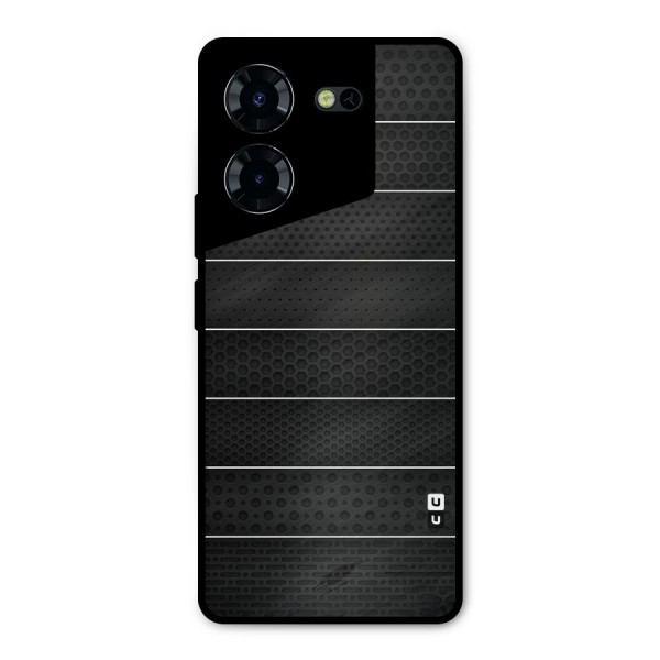 Concrete Stripes Metal Back Case for Tecno Pova 5 Pro 5G