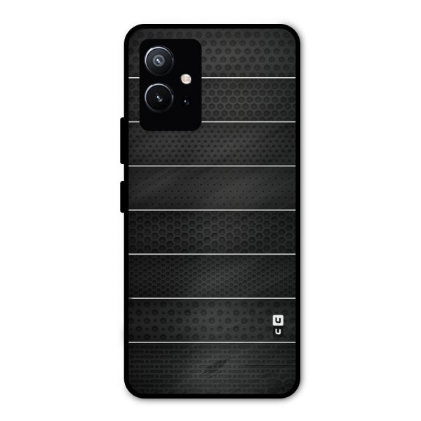 Concrete Stripes Metal Back Case for Vivo T1 5G