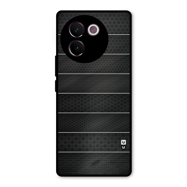 Concrete Stripes Metal Back Case for Vivo V30e