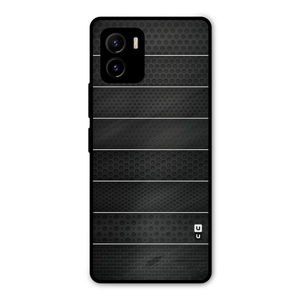 Concrete Stripes Metal Back Case for Vivo Y15s