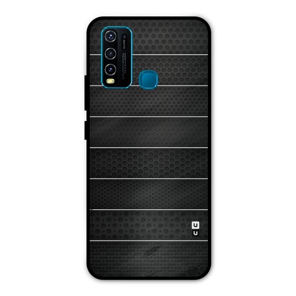 Concrete Stripes Metal Back Case for Vivo Y30