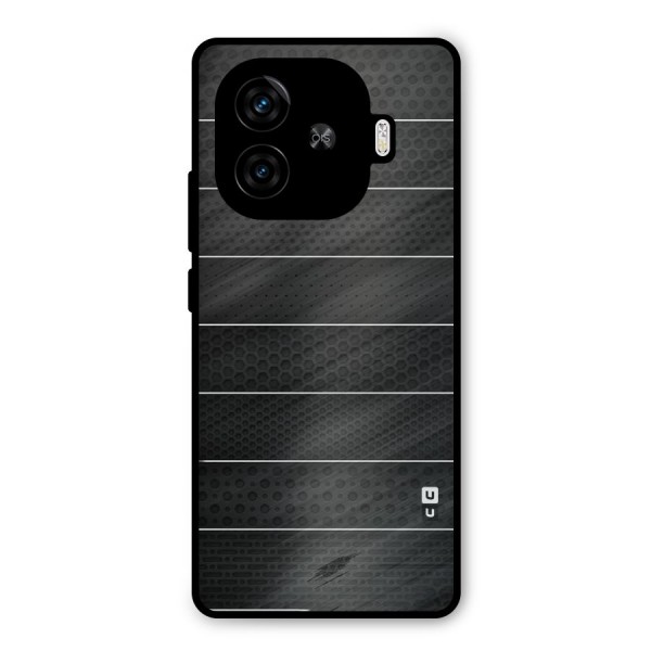 Concrete Stripes Metal Back Case for iQOO Z9 Turbo