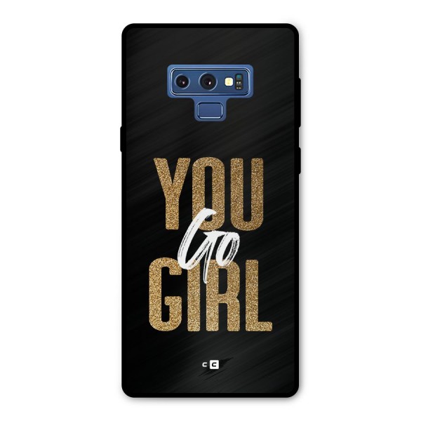 Confident Girl Metal Back Case for Galaxy Note 9