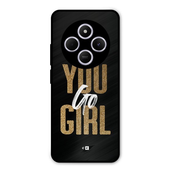 Confident Girl Metal Back Case for Redmi A4