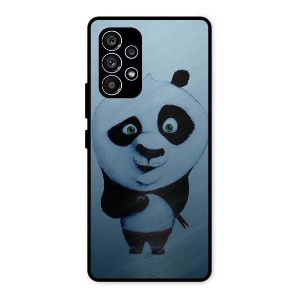 Confused Cute Panda Metal Back Case for Galaxy A53 5G