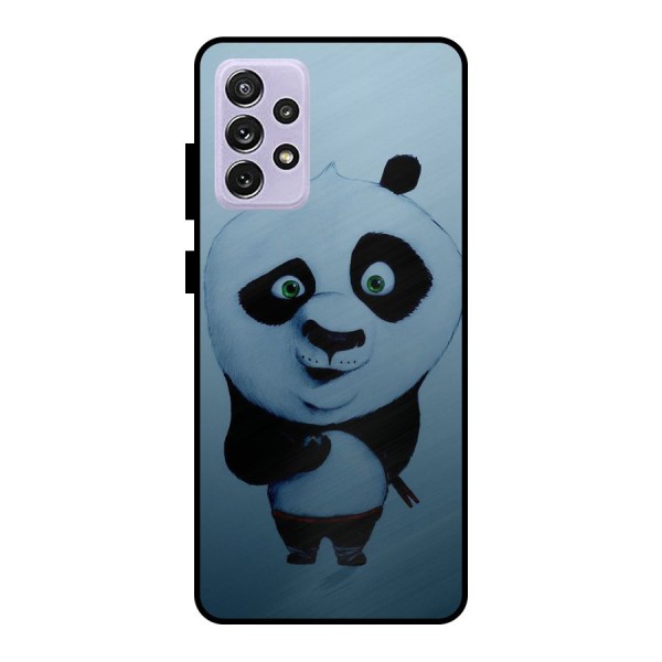 Confused Cute Panda Metal Back Case for Galaxy A72