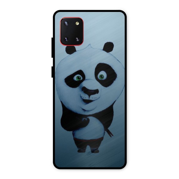 Confused Cute Panda Metal Back Case for Galaxy Note 10 Lite