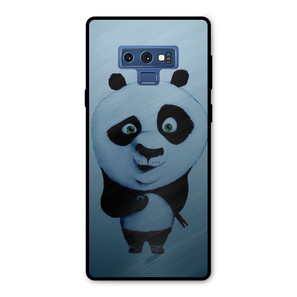 Confused Cute Panda Metal Back Case for Galaxy Note 9