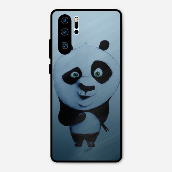 Confused Cute Panda Metal Back Case for Huawei P30 Pro