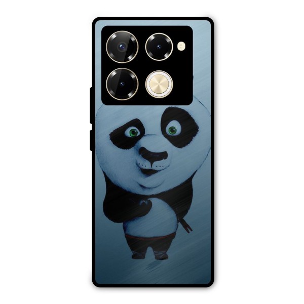 Confused Cute Panda Metal Back Case for Infinix Note 40 Pro Plus