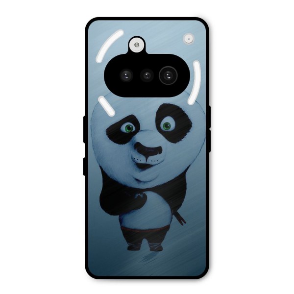 Confused Cute Panda Metal Back Case for Nothing Phone 3a