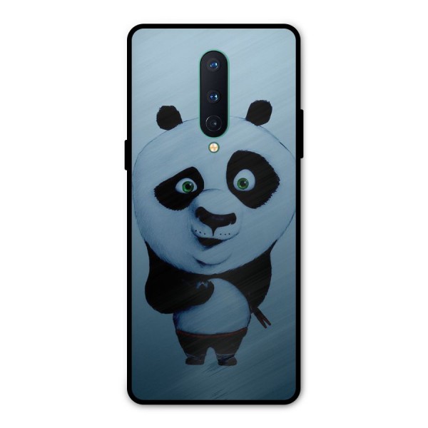 Confused Cute Panda Metal Back Case for OnePlus 8