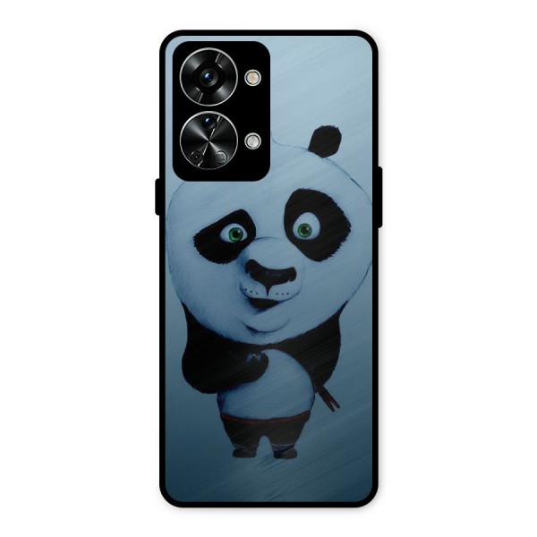 Confused Cute Panda Metal Back Case for OnePlus Nord 2T