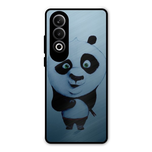 Confused Cute Panda Metal Back Case for OnePlus Nord CE4